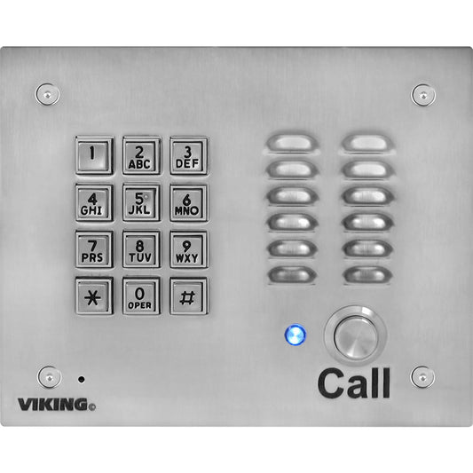 Viking Electronics K-1700-IP-EWP VoIP Stainless Steel Entry Phone
