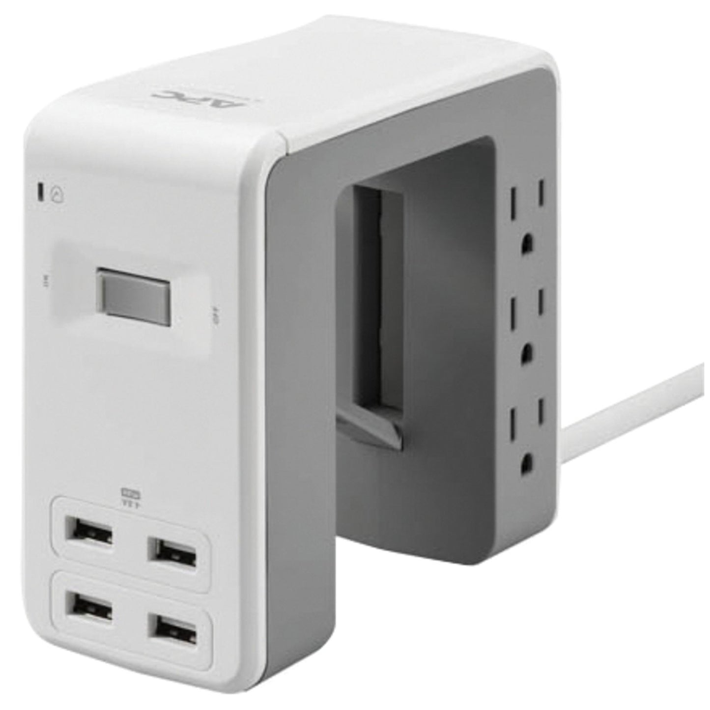 APC PE6U4W Essential SurgeArrest® Station w/6 Outlets & 4 USB Ports (White)