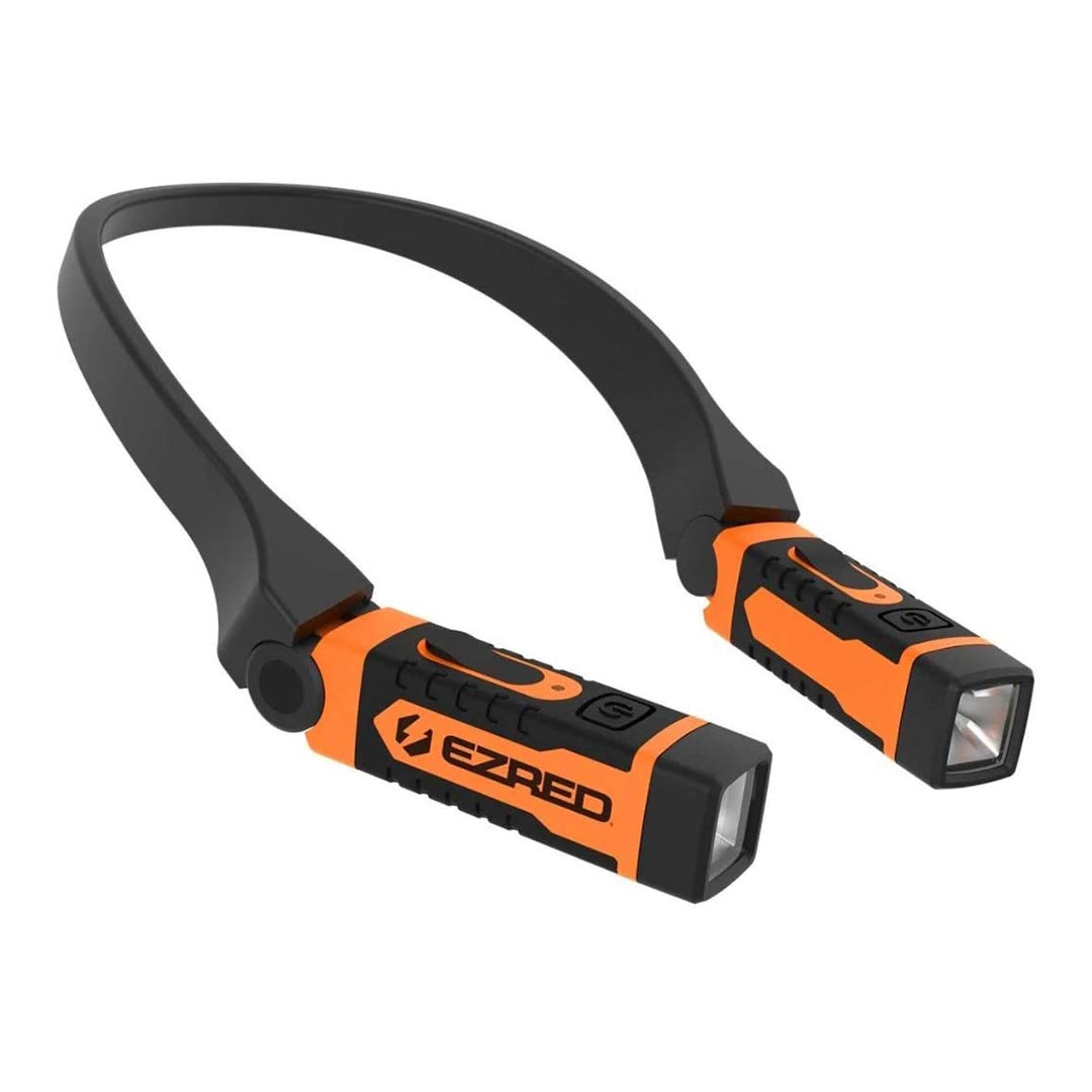 EZRED NK15OR ANYWEAR Rechargeable Neck Light for Hands-Free Lighting (Orange)