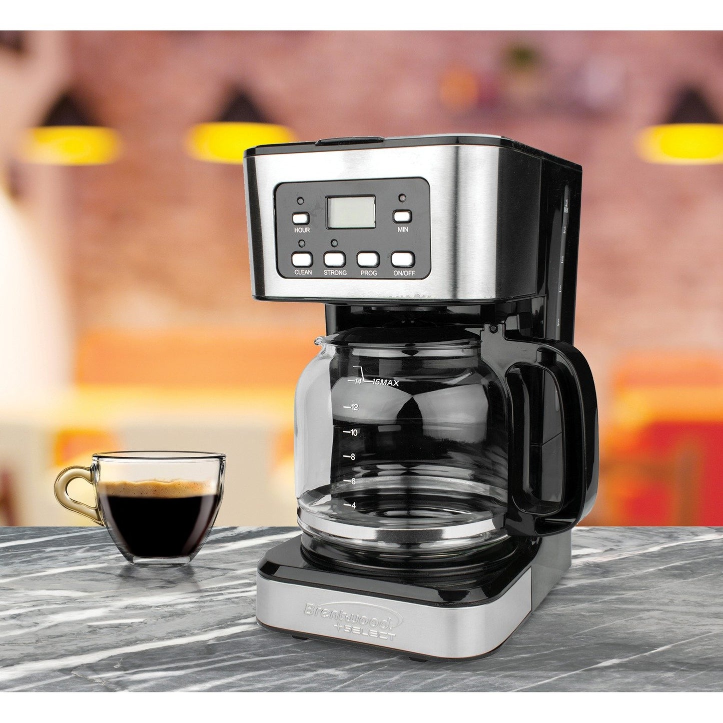 Brentwood Appl. TS-222BK 12-Cup Digital Coffee Maker