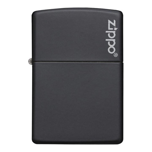 Zippo 218ZL Windproof Lighter Black Matte with Logo