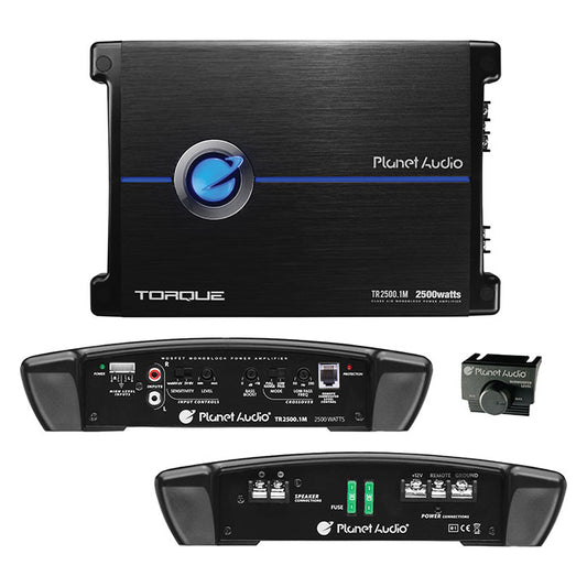 Planet Audio TR25001M 2500 Watts Max Class A/B Monoblock Amplifier 2-OHM Stable
