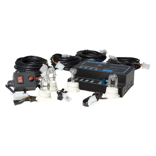 RaceSport RSRTE244 4-Bulb 80W Halogen Strobe Kit (White)