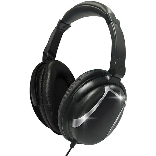 Maxell 199840 Bass 13 Heavy-Bass Over-Ear Headphones w/Microphone (Black)