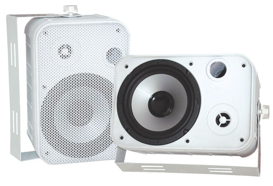 Pyle PDWR50W 500 Watt 6.5" Indoor/Outdoor Waterproof Speakers (White) (Pair)