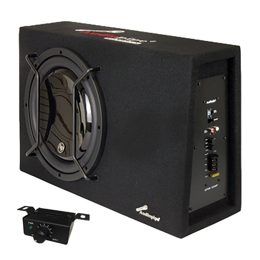Audiopipe APSB12AMP Single 12" Sealed Bass Enclosure 600W Max