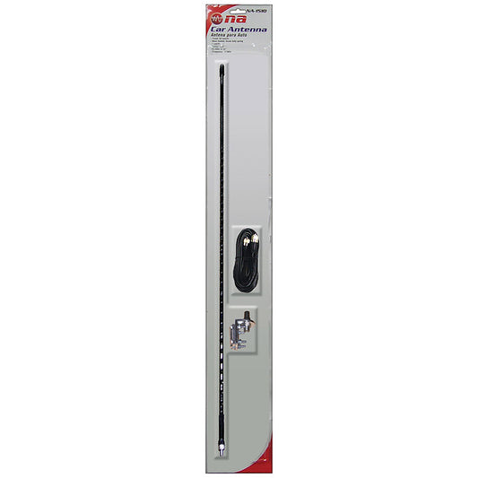 Nippon NA25215 4 Fiberglass CB Antenna (Black)