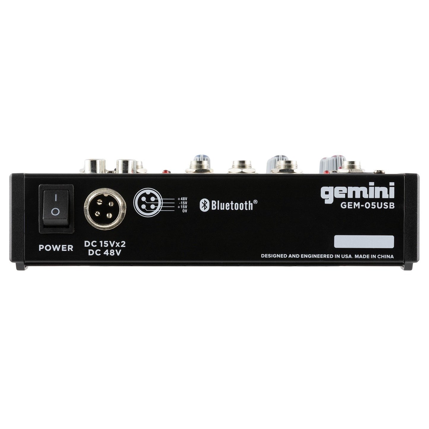 Gemini GEM-05USB Compact 5-Channel Bluetooth Audio Mixer