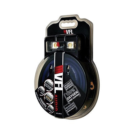 VFL Audio VFLAK1/0 1/0 Gauge Amplifier Wiring Kit, 100% Copper