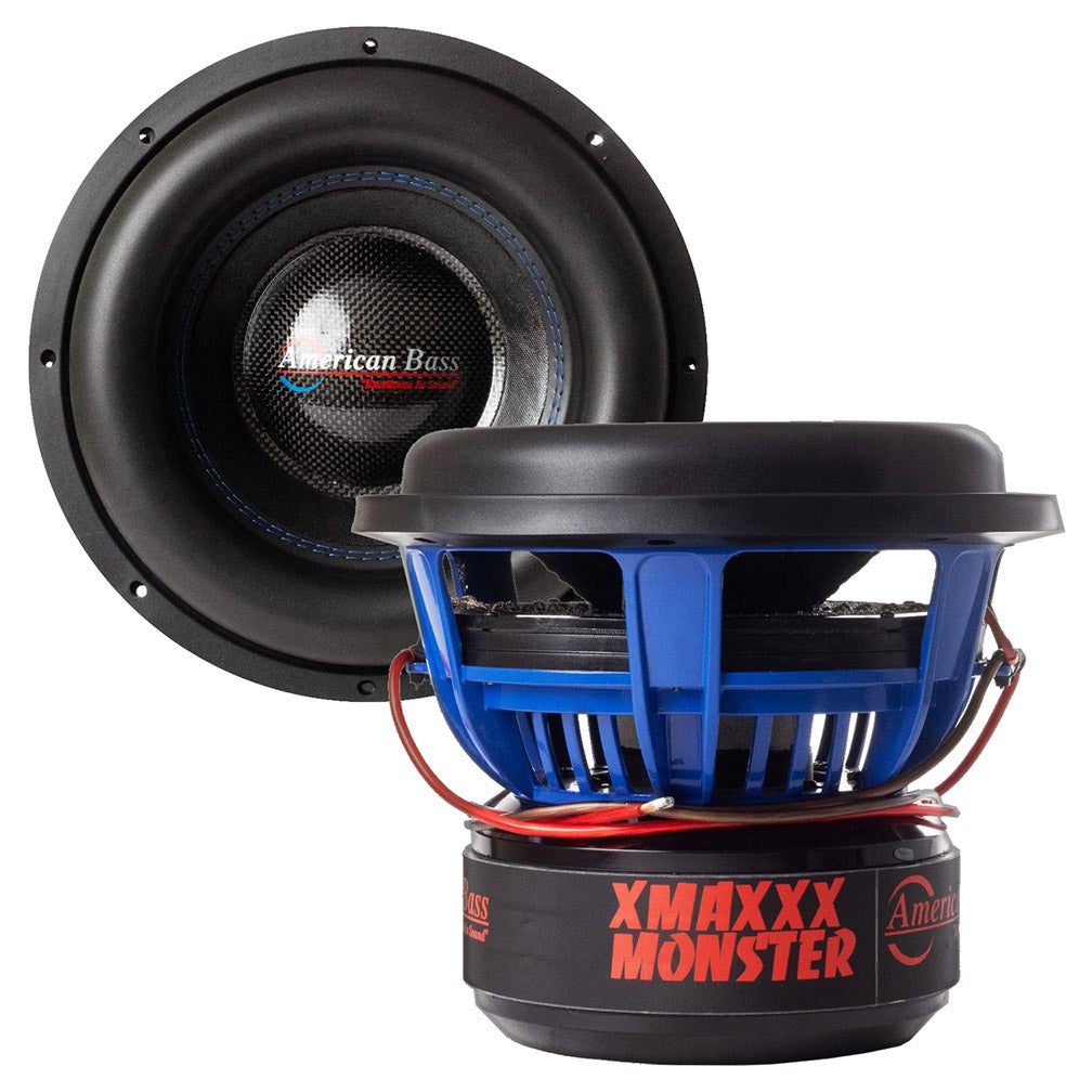 American Bass XMAX1211 12" Dual 1 Ohm Voice Coil 3500 Watts RMS/ 7000 Watts Max