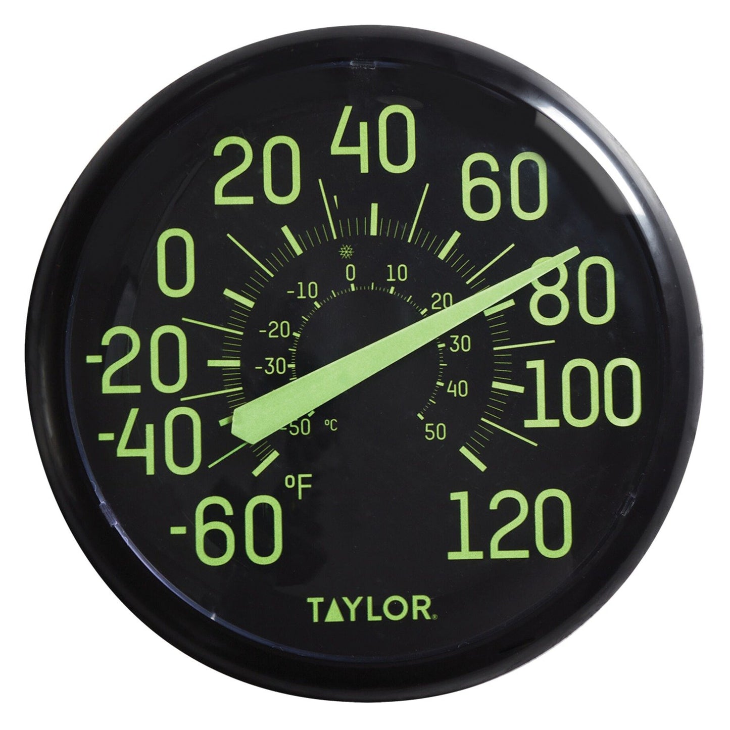 Taylor Precision Products 5267459 13.25" Indoor/Outdoor Glow Thermometer