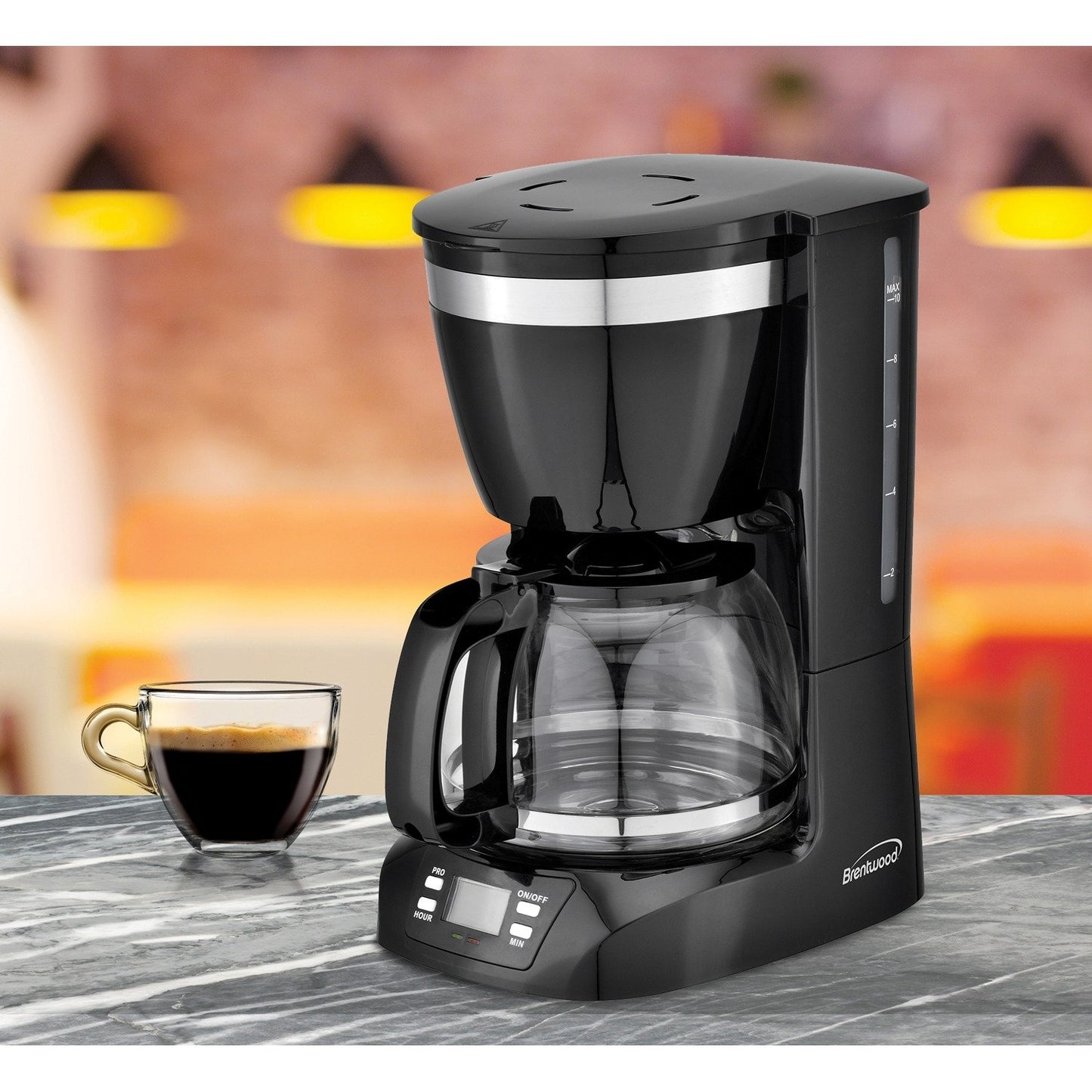 Brentwood Appl. TS-219BK 10-Cup Digital Coffee Maker (Black)