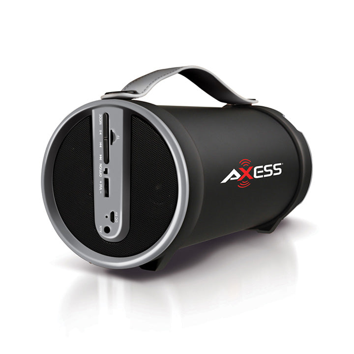 Axess SPBT1033GY Grey Portable Bluetooth Indoor Outdoor 2.1 Speaker
