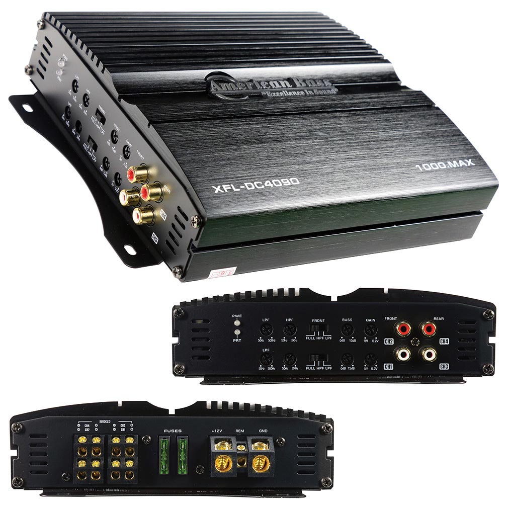 American Bass XFLDC4090 4 Channel Full Range Class D Micro Ampilfier 1000 Watts