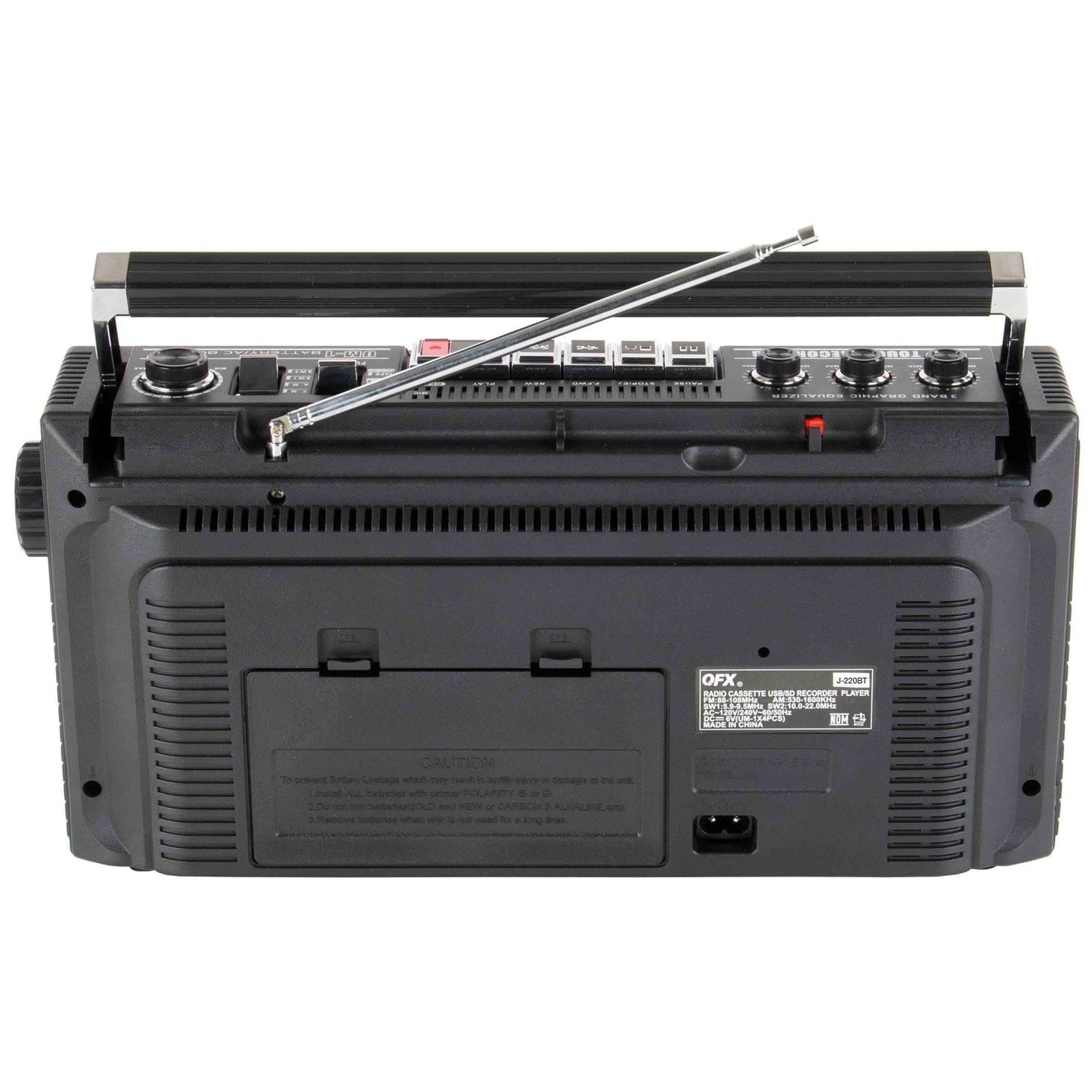 QFX J-220BT Radio/Cassette Radio