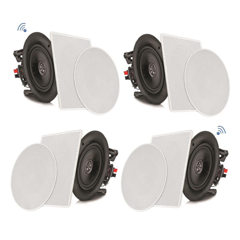 Pyle PDICBT266 6.5" Bluetooth Ceiling/Wall Speakers 4pack