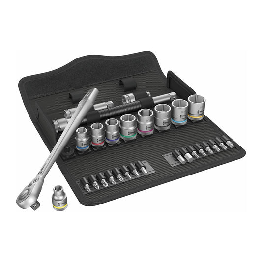 Wera 05004051001 SAE 3/8 Drive Switch Ratchet Set (29-Piece Set)