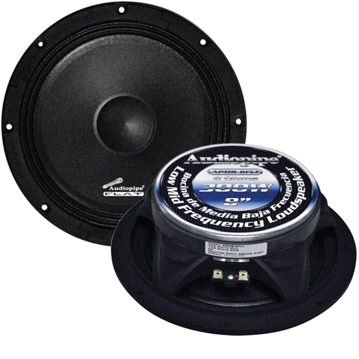 Audiopipe APMB8FLT 8" Flat Loud Speaker 300W Max (each)