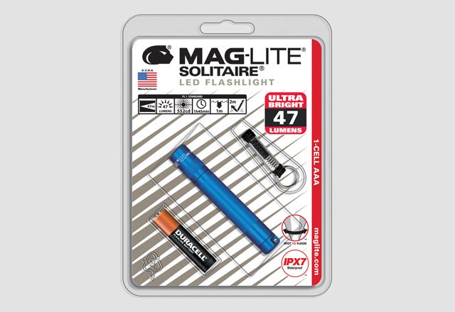 MAGLITE K3A116 SOLITAIRE AAA Blue Blister Pack