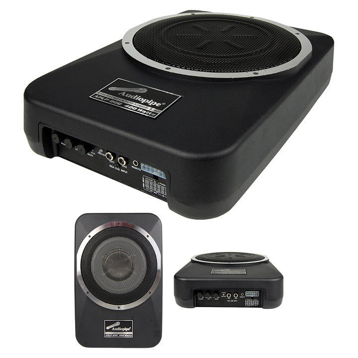 Audiopipe APLP800 Amplified 8" Active Enclosed Low Profile Subwoofer System