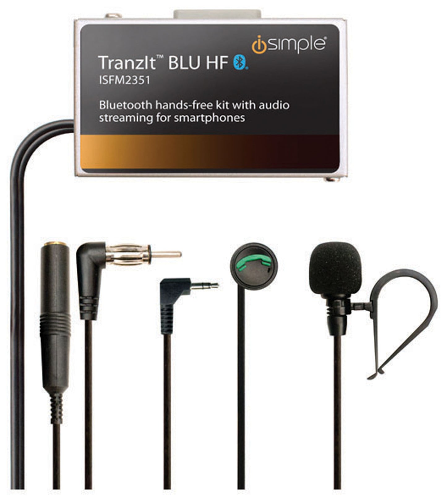 iSimple ISFM2351 Bluetooth Hands free kit with audio streaming for smart phones