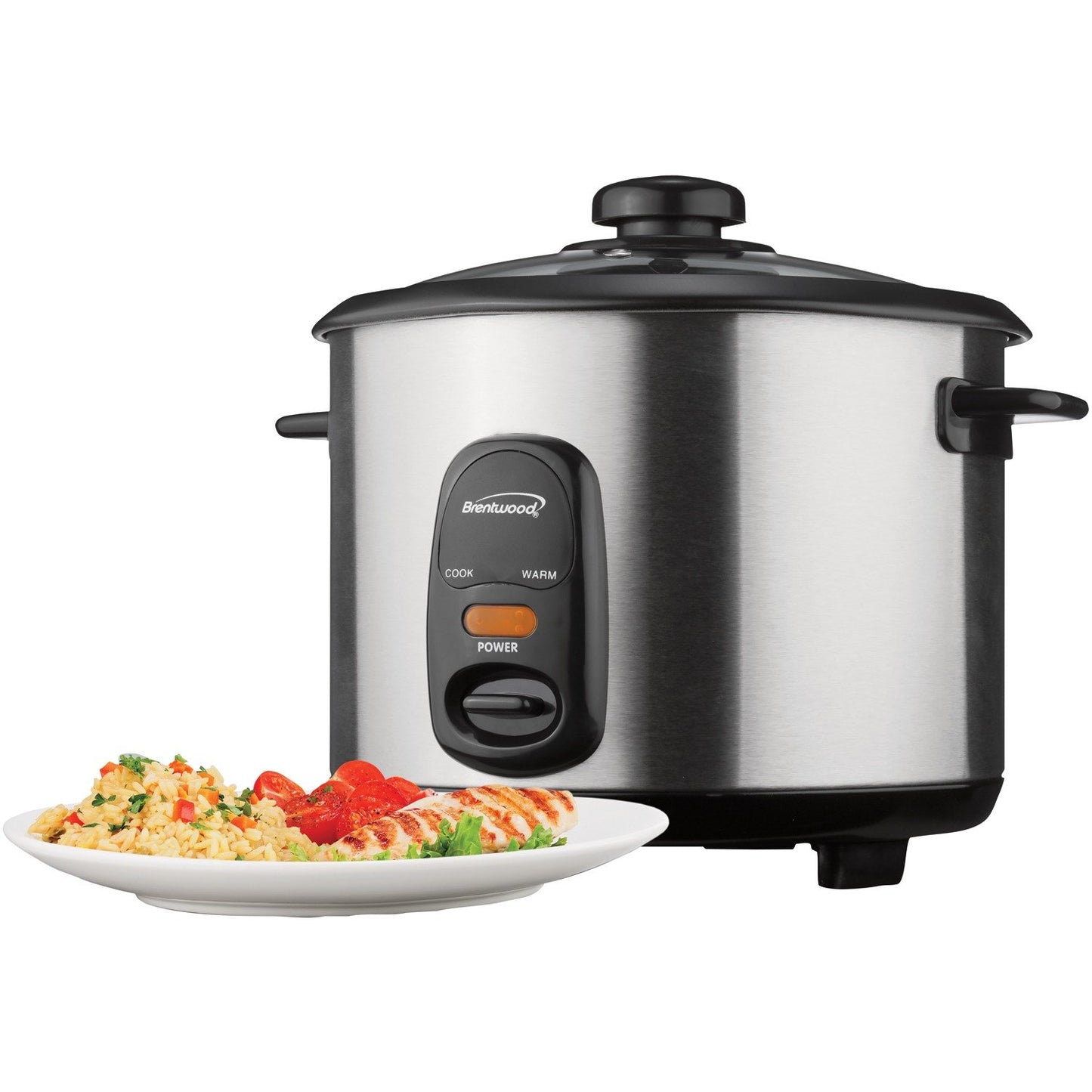 Brentwood Appl. TS-10 5-Cup Stainless Steel Rice Cooker