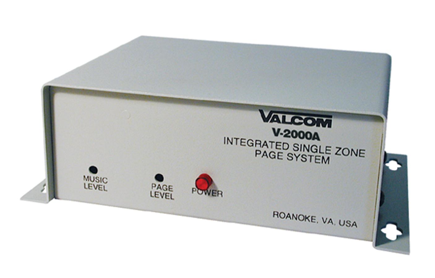 Valcom V-2000A Page Control - 1 Zone 1way
