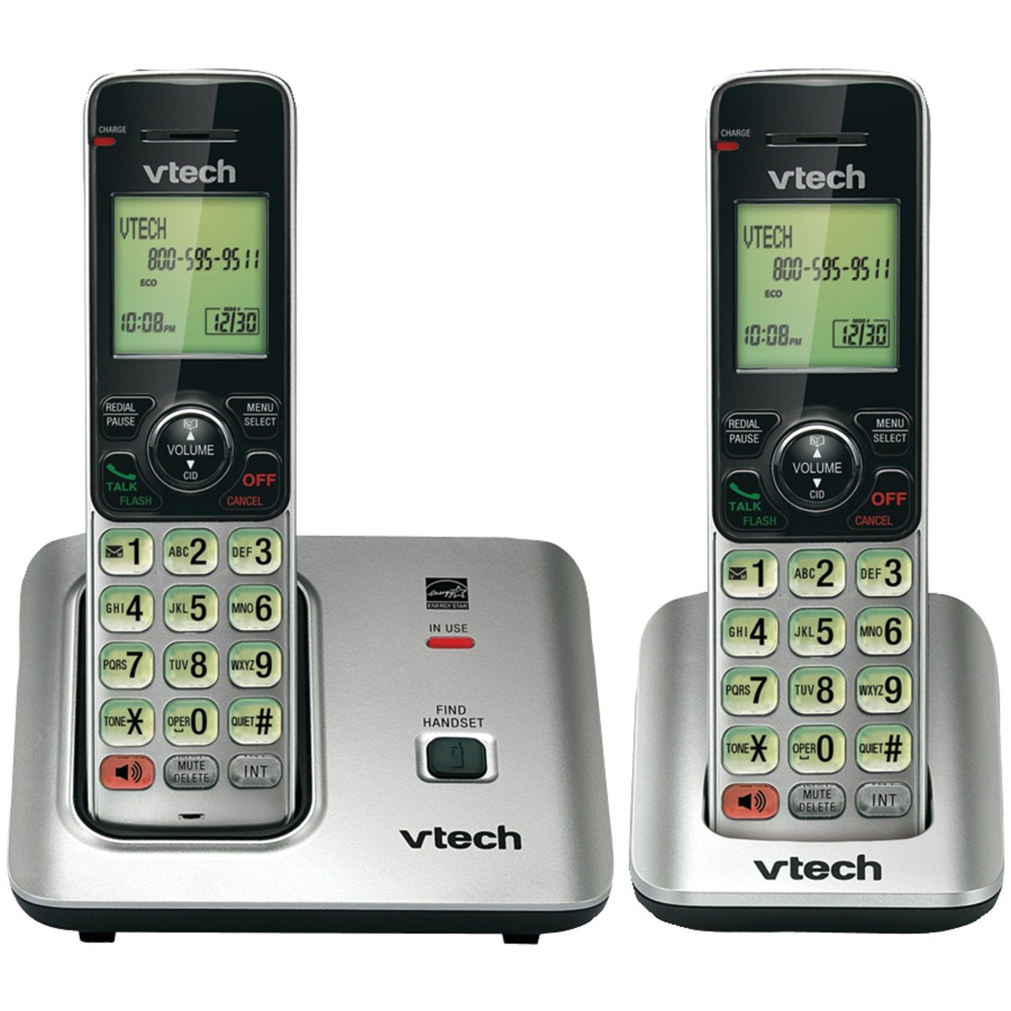 VTech VTCS6619-2 DECT 6.0 Expandable Speakerphone w/Caller ID (2-Handset System)