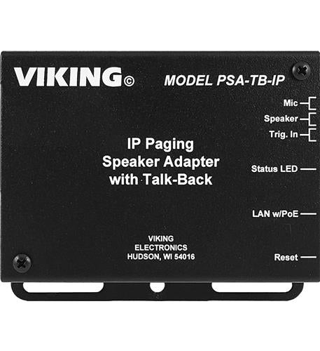 Viking electronics PSA-TB-IP Ip Paging Speaker Adapter With Talk Back