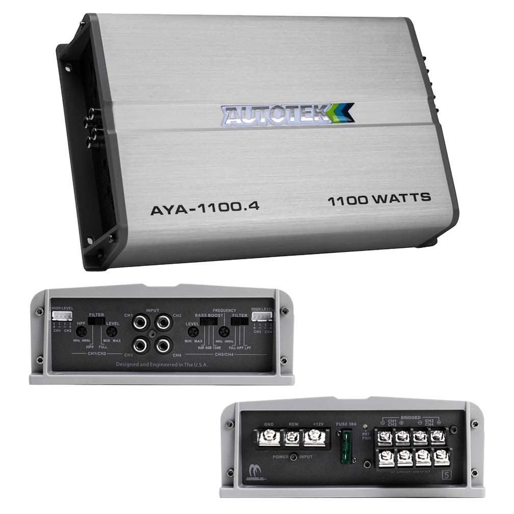 Autotek Alloy Amplifier 4 Channel 1100 Watts Max 2 ohm