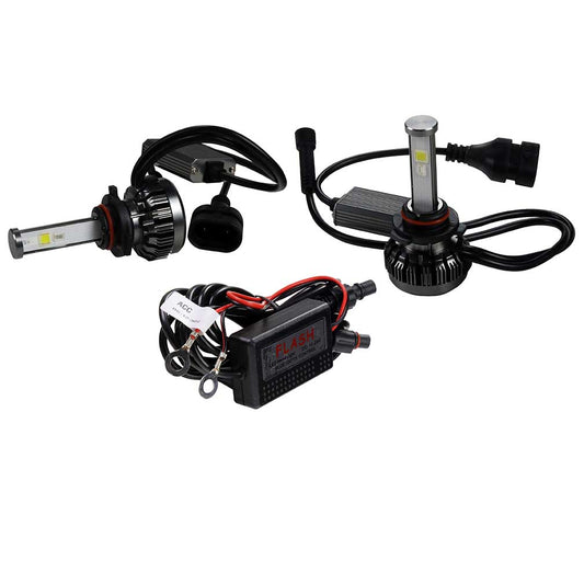 MaxPower H3 RGB 6000K LED Headlights Controlled By Smart Phone Via Bluetooth