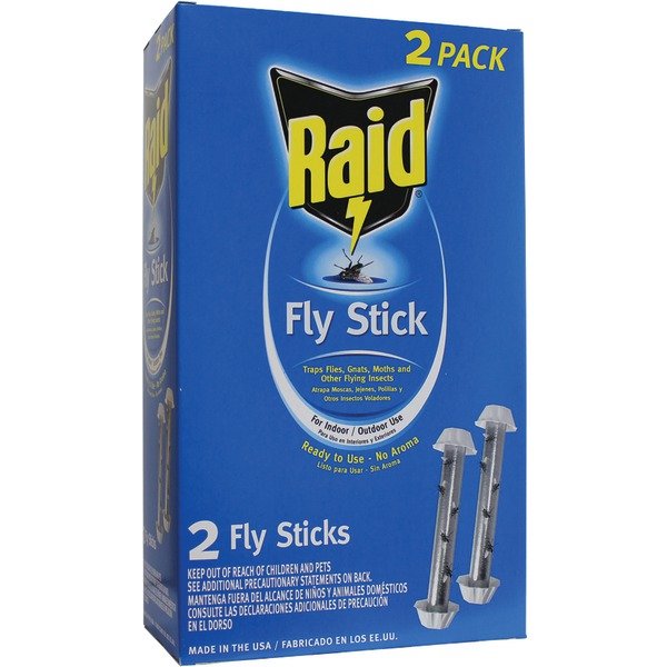 Raid 2PKFSTIKRAID Jumbo Fly Sticks, 2 pk