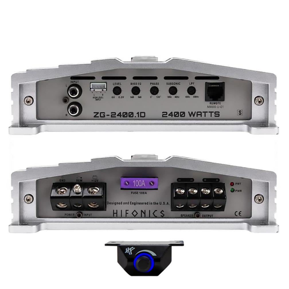 Hifonics ZG24001D Zeus Gamma Series 1 x 2400 Watts @ 1 Ohm Mono Amplifier