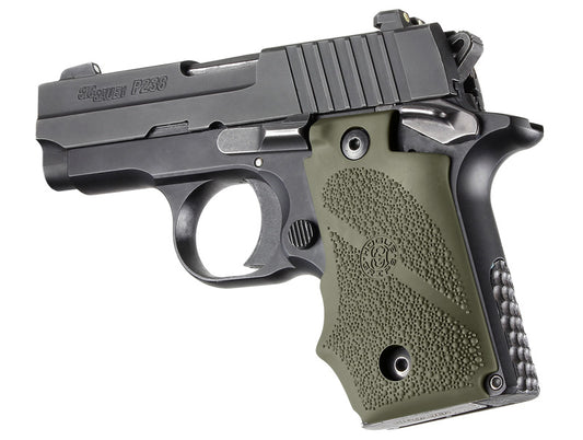 Hogue 38001 Sig Sauer P238 Rubber Grip With Finger Grooves Od Green