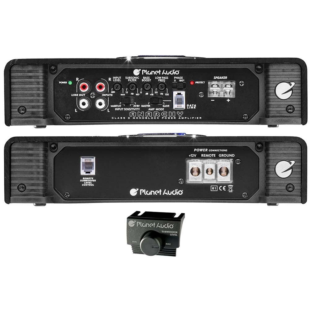 Planet Audio AC50001D Monoblock Amplifier, 5000W MAX