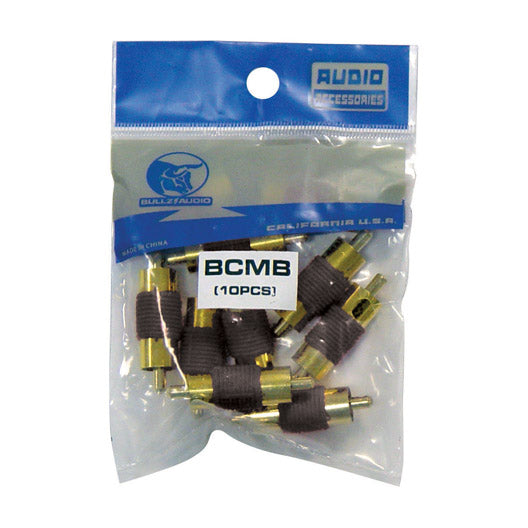 Bullz BCMB Audio Male RCA Couplers, Black