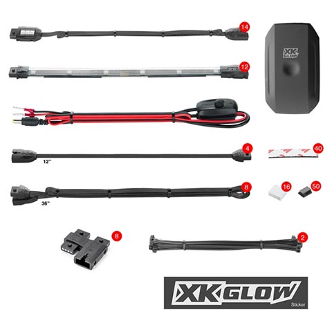 XKGlow KSMOTOPRO Motorcycle Professional LED Accent Light Kit