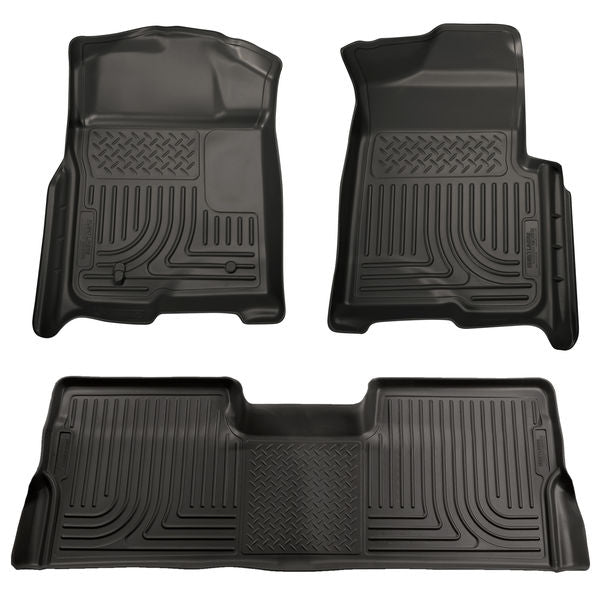 Husky 98331 Front/2nd Seat Floor Liners For Ford F150 Super Crew