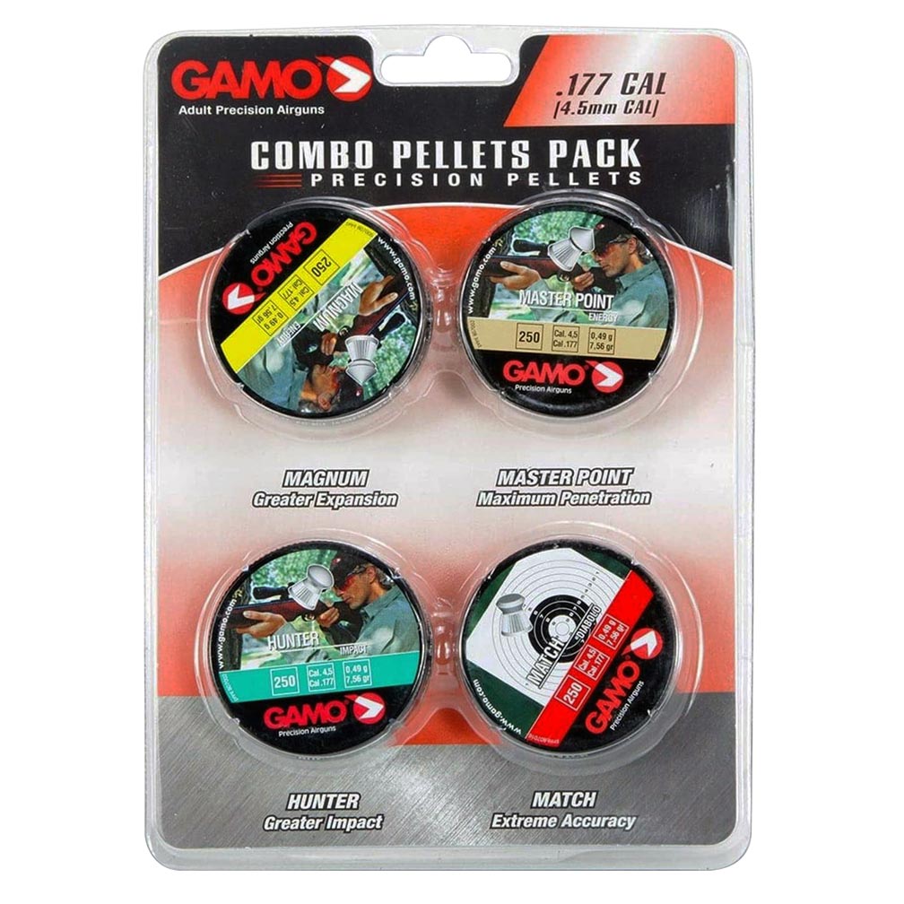 Gamo 632092954 Combo Pack 1000 Assorted .177 Cal Magnum/Masterpoint/Hunter/Match