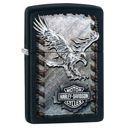 Zippo 28485 Harley-Davidson Iron Eagle, Black Matte