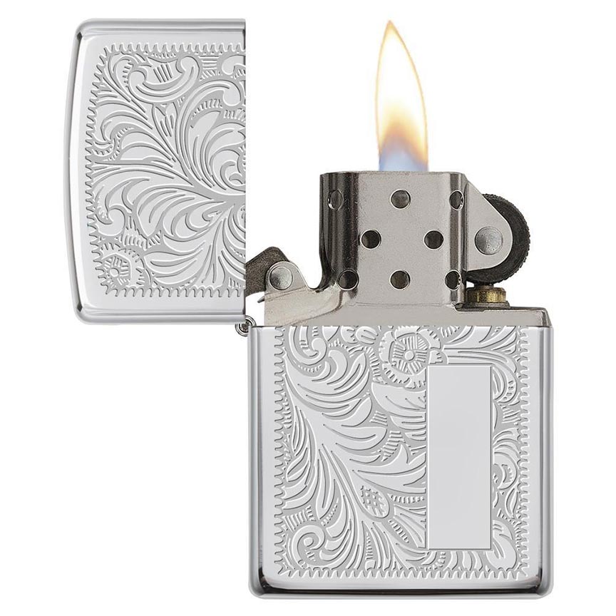 Zippo 352 Windproof Lighter Venetian, High Polish Chrome