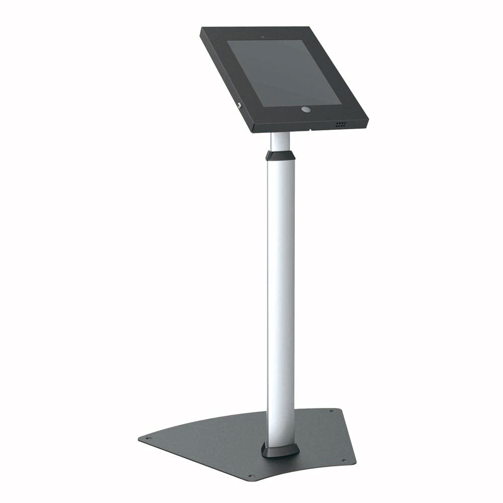 Pyle PSPADLK55 iPad Kiosk Floor Stand, Display Case w/ Adjustable Height for iPads 2/3/4