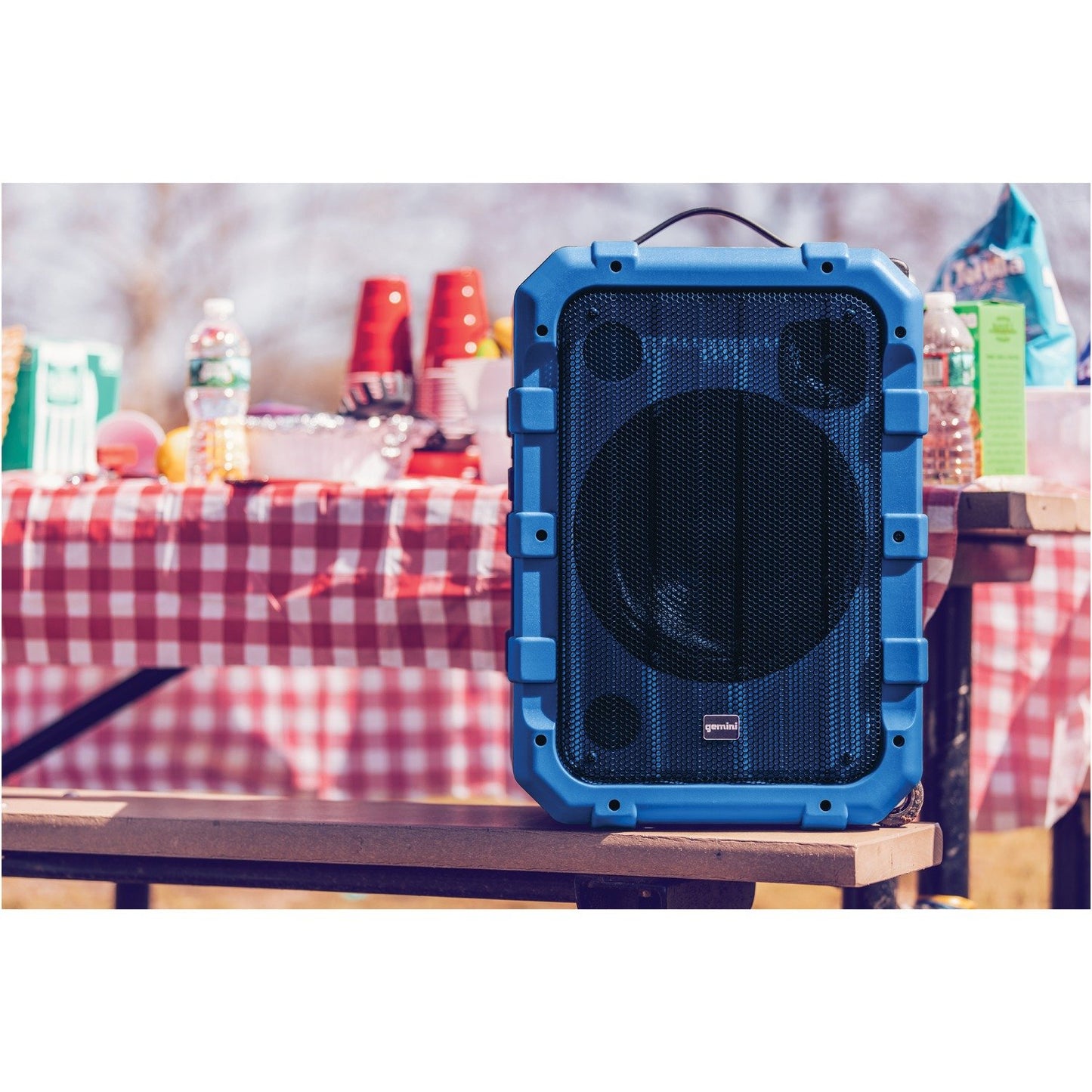 Gemini MPA-2400BLU Portable Bluetooth Party Speaker (Blue)