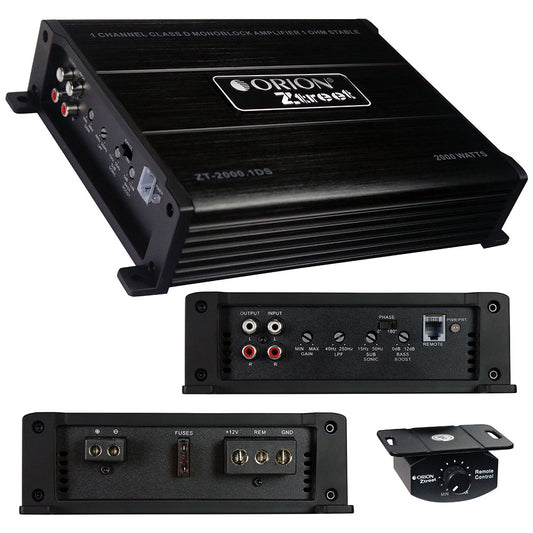 Orion ZT20001DS Ztreet Monoblock Amplifier, 300W RMS/2000W MAX