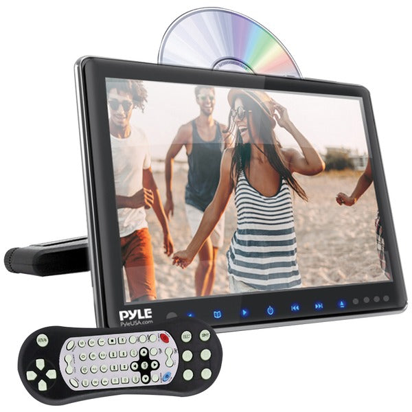 Pyle PLHRDVD904 9.4" LCD Universal Headrest Monitor w/ DVD/CD Player & IR & FM Trans