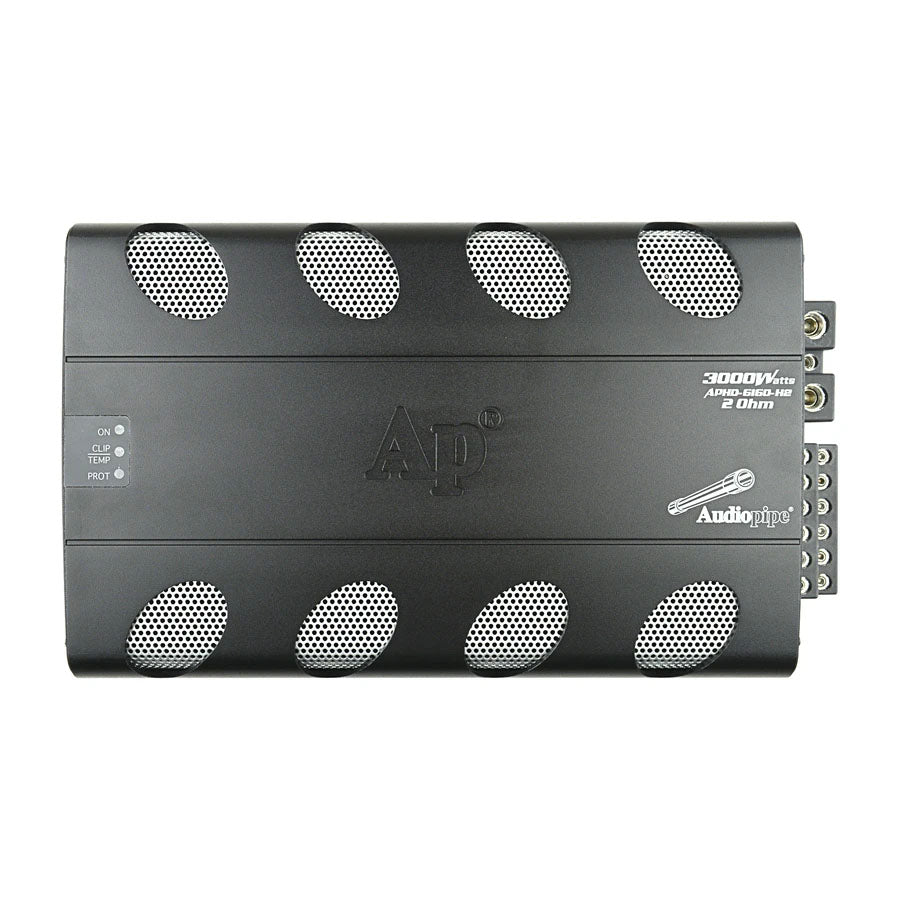 Audiopipe APHD6160H2 6 Channel Class D High Power Amplifier, 3000 Watts