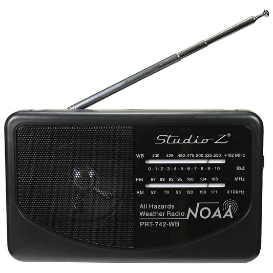 Studio PRT742WB Z AM/FM/Weatherband 3 Band World Radio Receiver