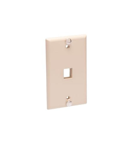 Icc IC107FFWIV Wall Plate, Phone, Flush, 1-port, Ivory