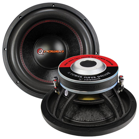 Qpower QPF12DSUPER 12" Woofer Super Heavy Duty Woofer  3000 Watts