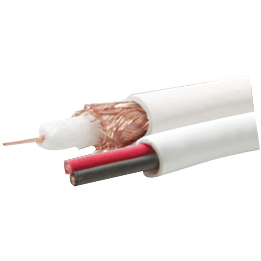 Steren 200-914WH RG59 CCTV Cable, 500ft